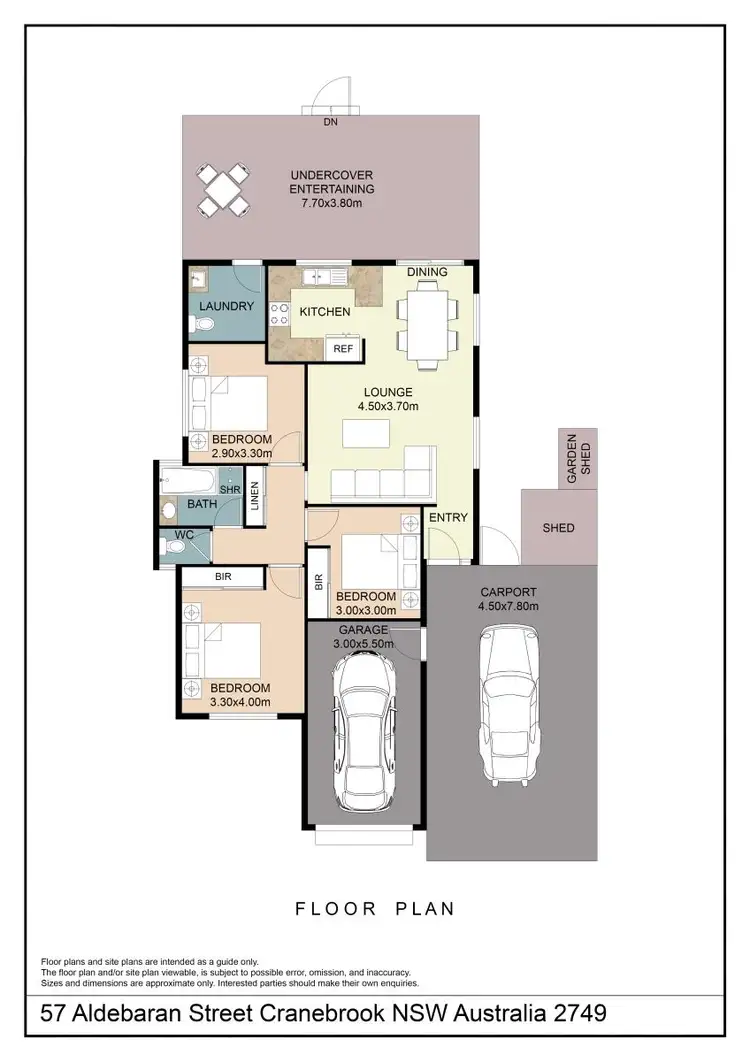 Floorplan of Homely house listing, 57 Aldebaran Street, Cranebrook NSW 2749