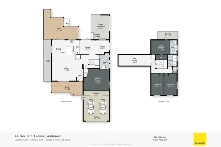 Floorplan of Homely house listing, 44 Horizon Avenue, Ashmore QLD 4214