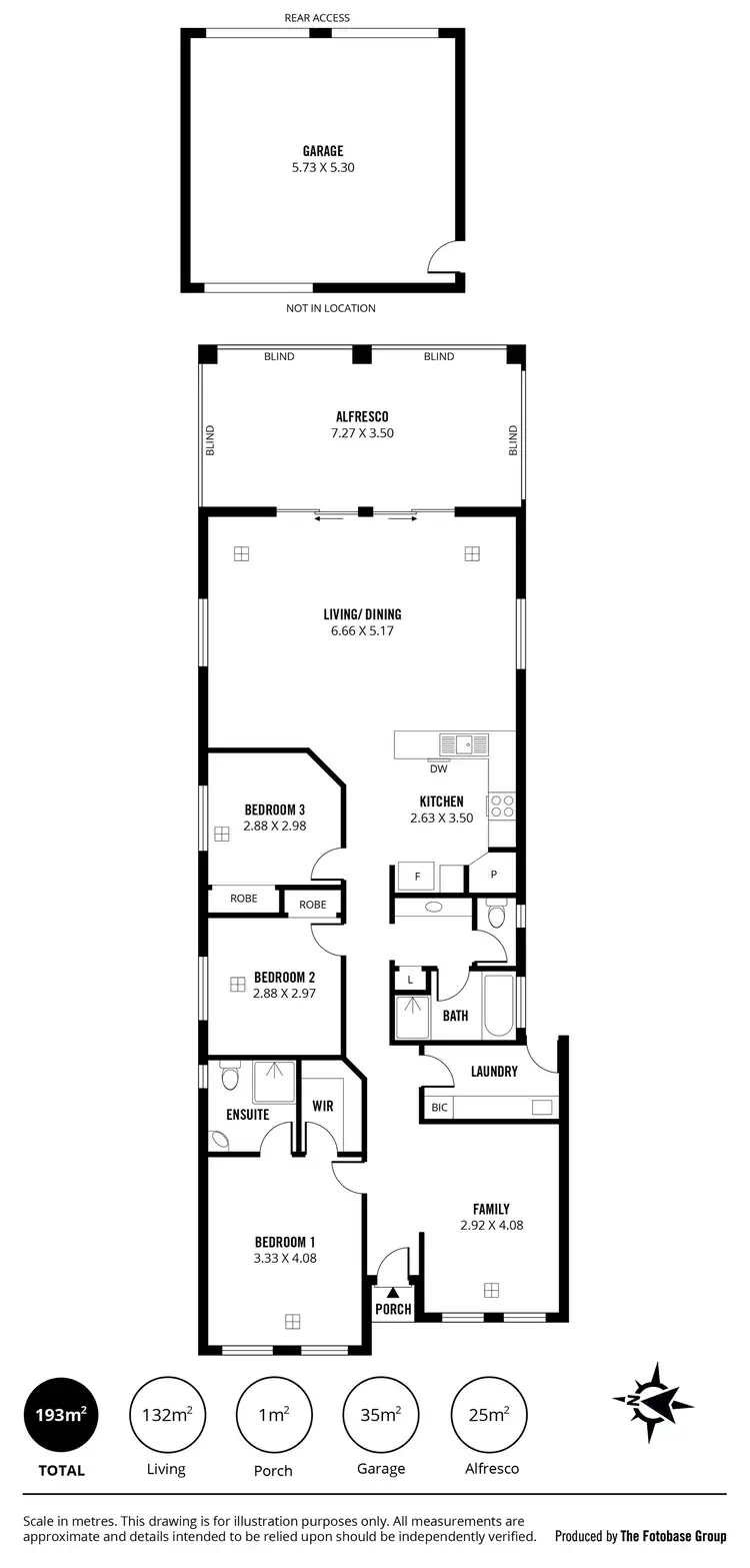 Floorplan of Homely house listing, 214A Fletcher Road, Largs Bay SA 5016