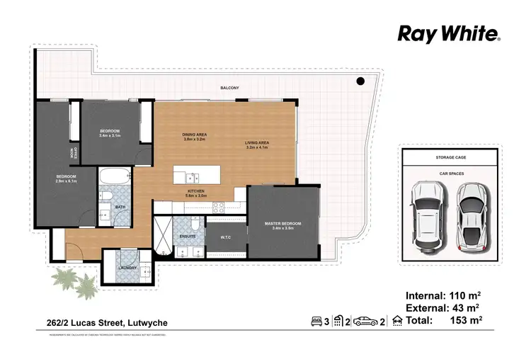 Floorplan of Homely apartment listing, 262/2 Lucas Street, Lutwyche QLD 4030
