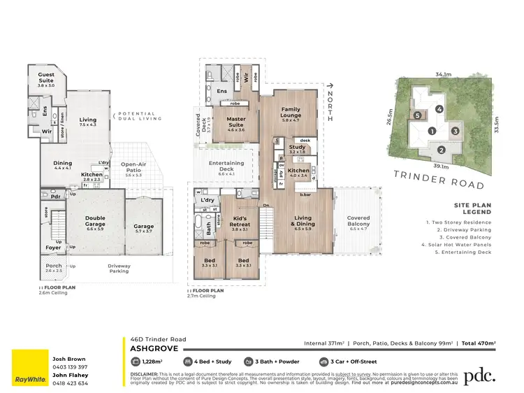 Floorplan of Homely house listing, 46D Trinder Road, Ashgrove QLD 4060