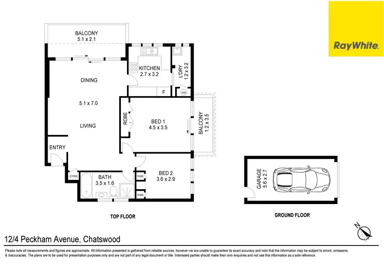 Floorplan of Homely unit listing, 12/4 Peckham Avenue, Chatswood NSW 2067