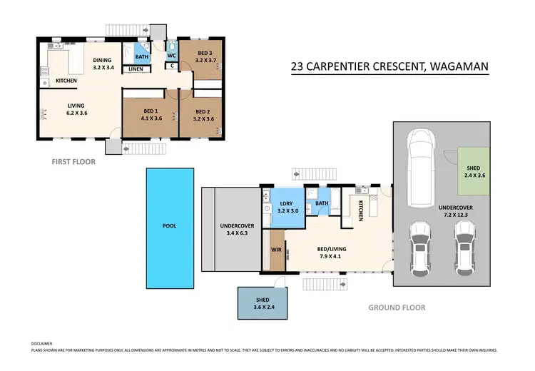 Floorplan of Homely house listing, 23 Carpentier Crescent, Wagaman NT 810