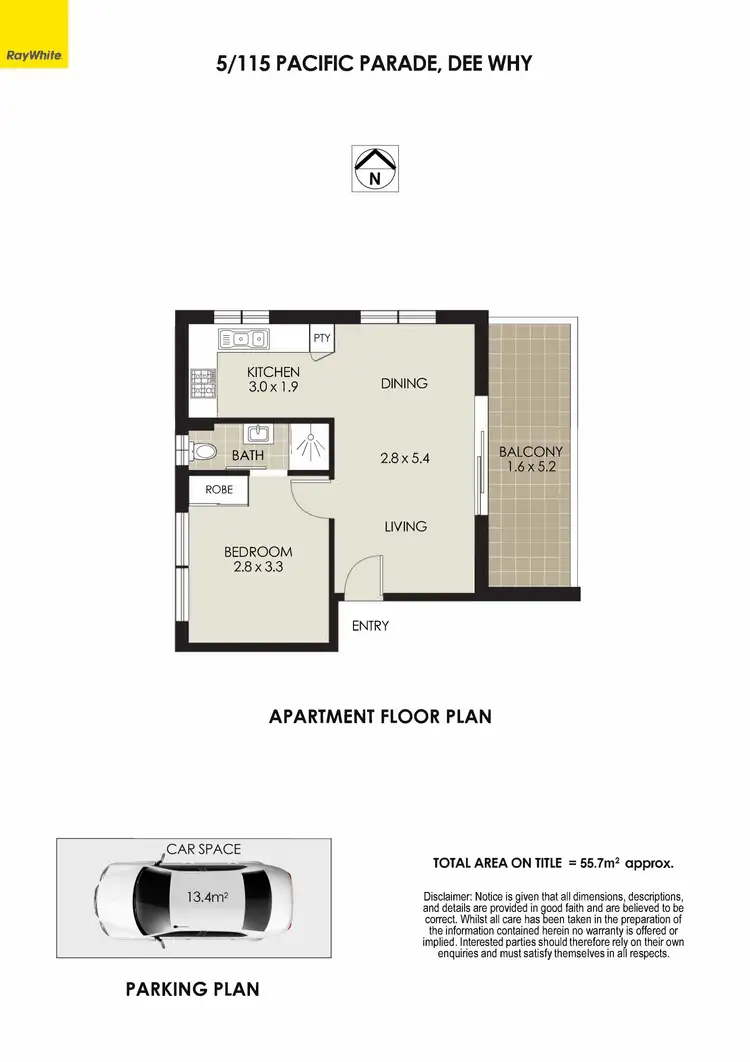 Floorplan of Homely apartment listing, 5/115 Pacific Parade, Dee Why NSW 2099
