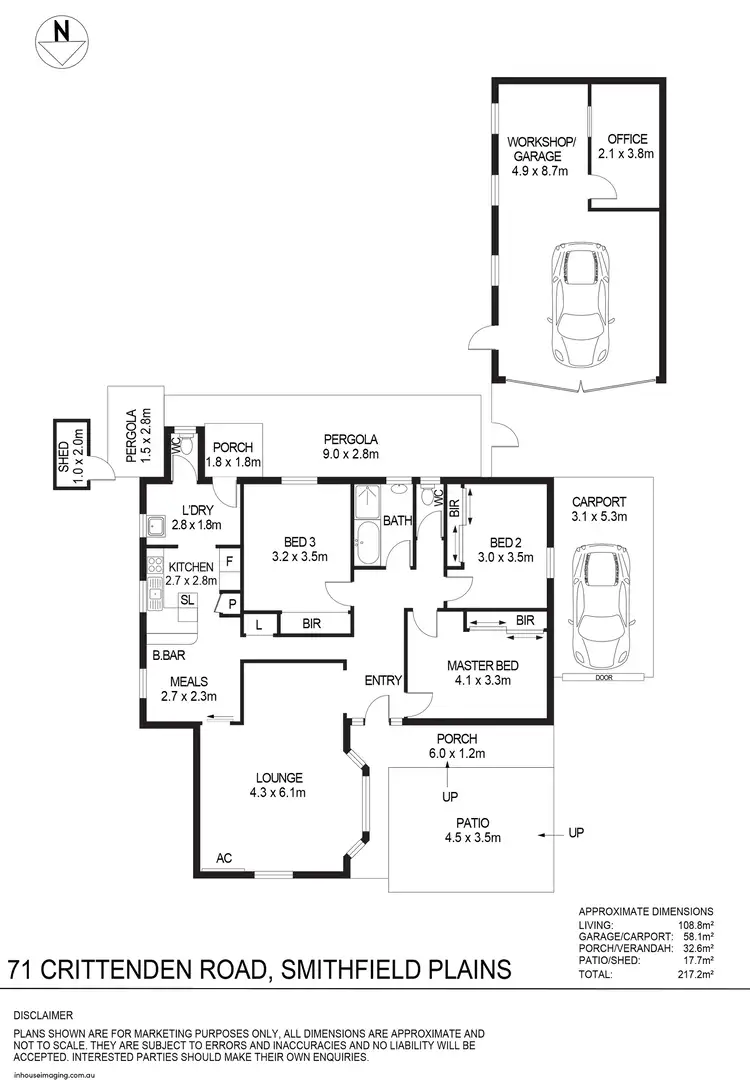 Floorplan of Homely house listing, 71 Crittenden Road, Smithfield Plains SA 5114