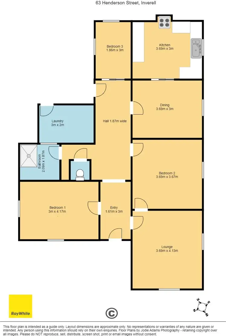 Floorplan of Homely house listing, 63 Henderson Street, Inverell NSW 2360