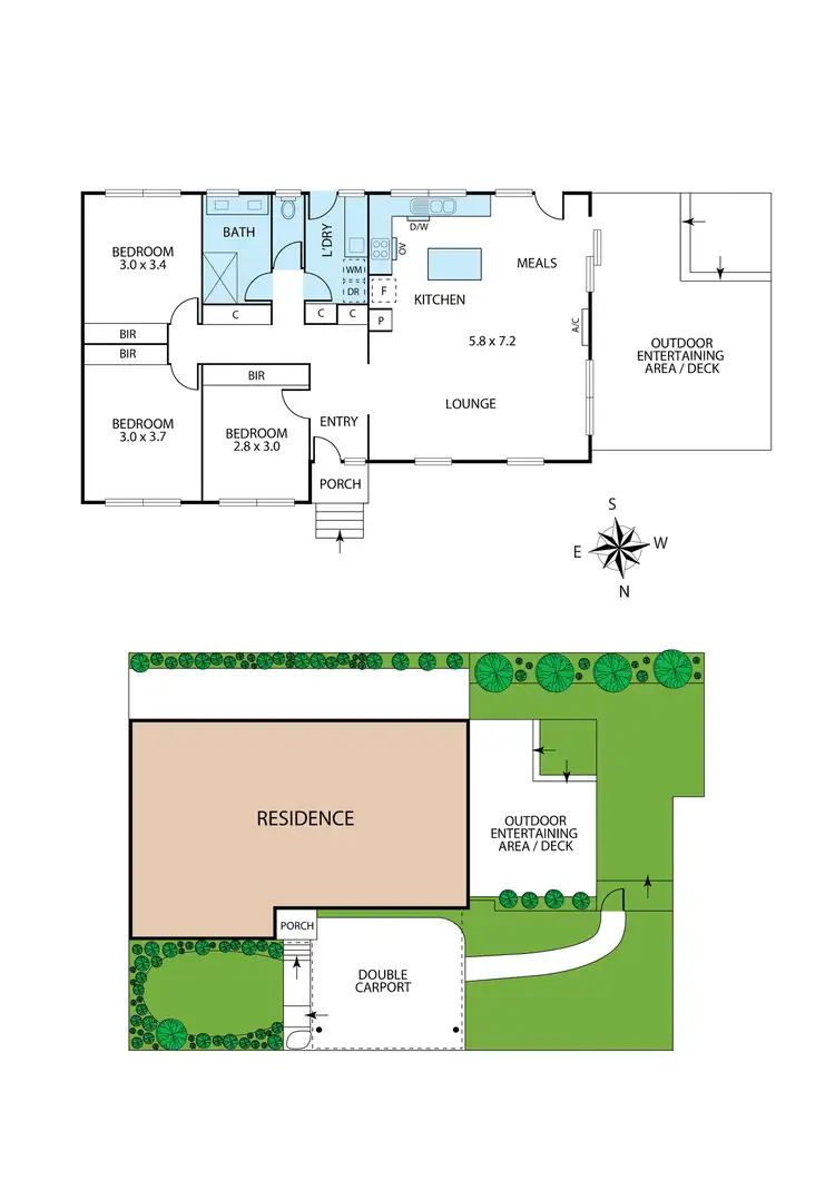 Floorplan of Homely unit listing, 5/836 Main Road, Eltham VIC 3095