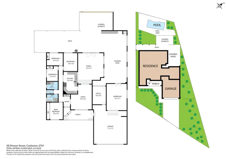 Floorplan of Homely house listing, 38 Stinson Street, Coolamon NSW 2701