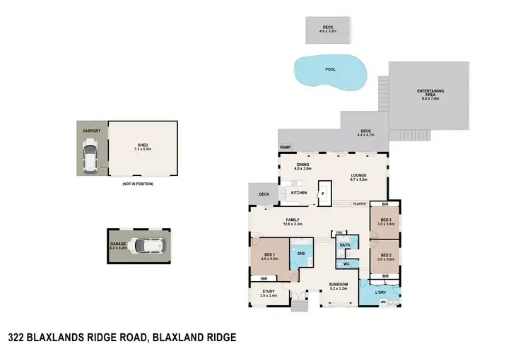 Floorplan of Homely rural property listing, 322 Blaxlands Ridge Road, Blaxlands Ridge NSW 2758