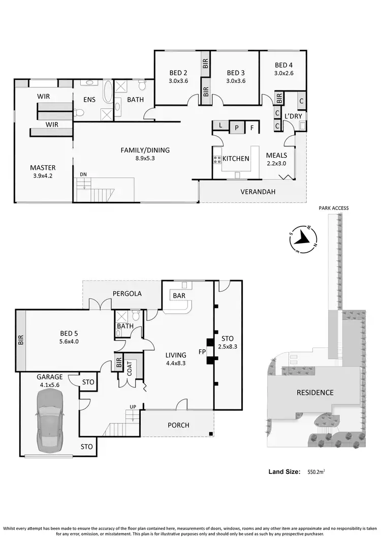 Floorplan of Homely house listing, 2A The Spur, Frankston South VIC 3199