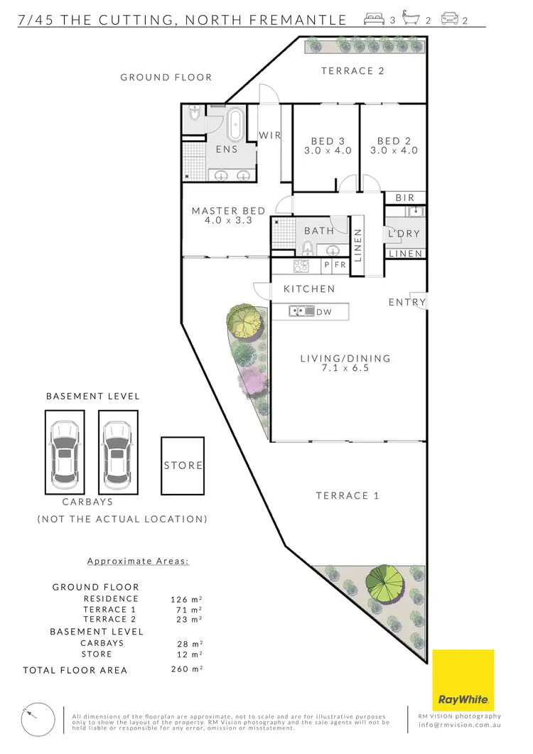Floorplan of Homely apartment listing, 7/45 The Cutting, North Fremantle WA 6159
