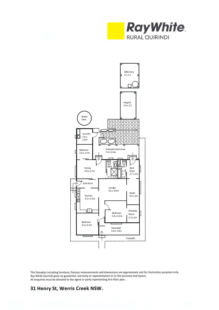 Floorplan of Homely house listing, 31 Henry Street, Werris Creek NSW 2341