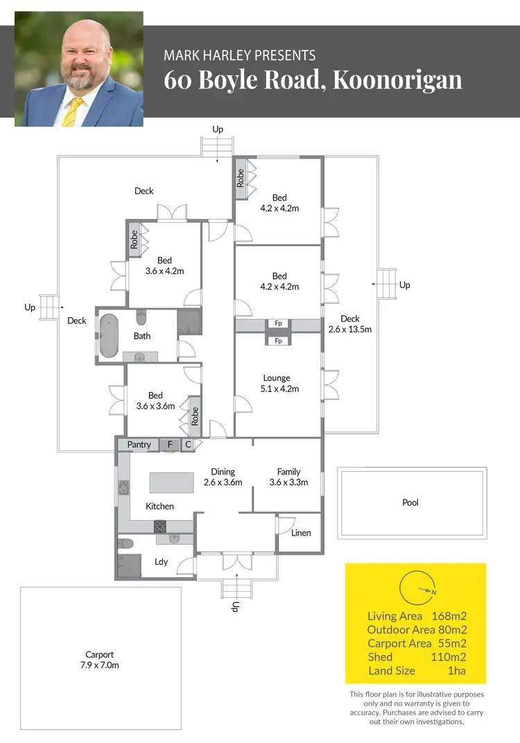 Floorplan of Homely rural property listing, 60 Boyle Road, Koonorigan NSW 2480