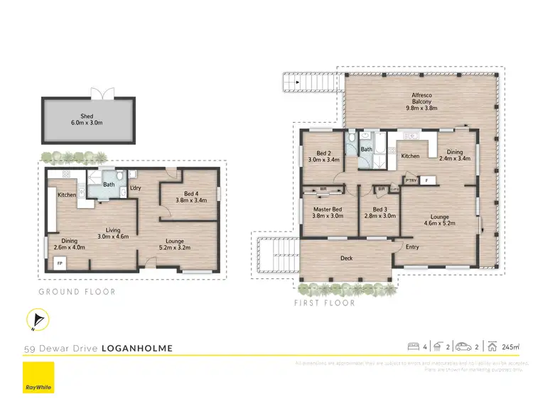 Floorplan of Homely house listing, 59 Dewar Drive, Loganholme QLD 4129