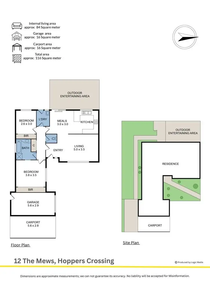 Floorplan of Homely house listing, 12 The Mews, Hoppers Crossing VIC 3029
