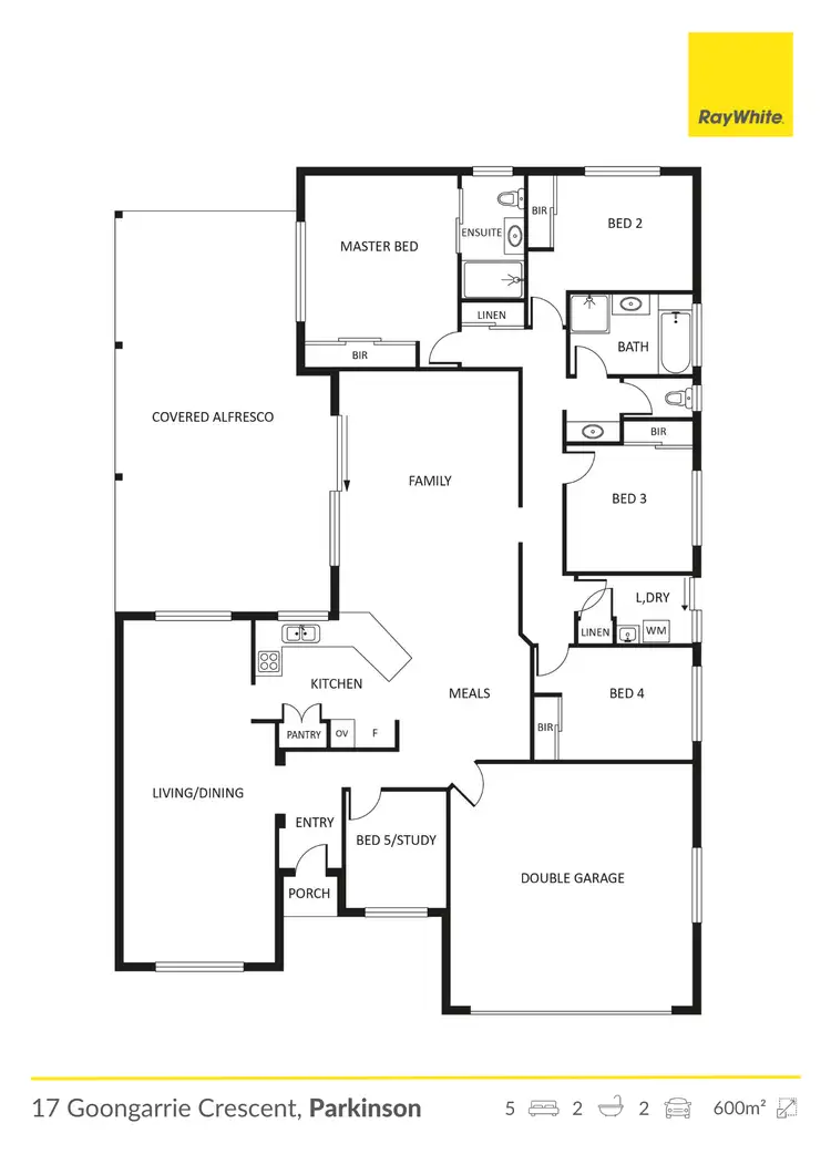 Floorplan of Homely house listing, 17 Goongarrie Crescent, Parkinson QLD 4115