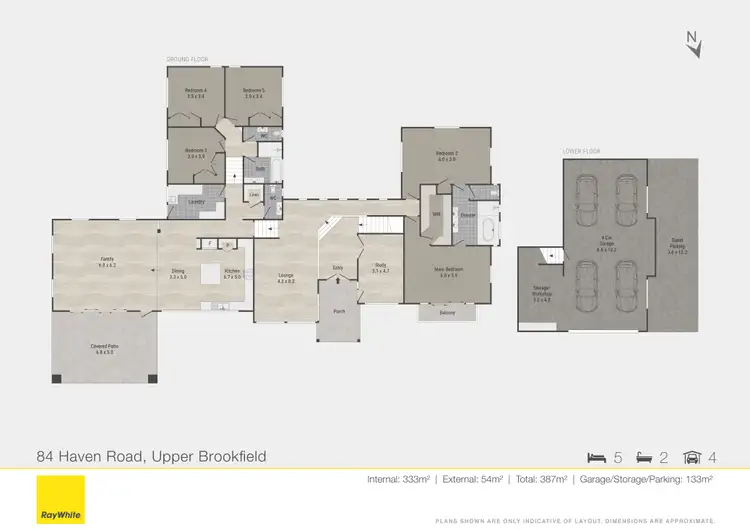 Floorplan of Homely rural property listing, 84 Haven Road, Upper Brookfield QLD 4069