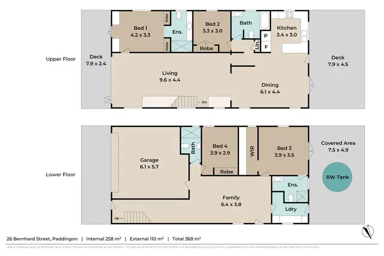 Floorplan of Homely house listing, 26 Bernhard Street, Paddington QLD 4064