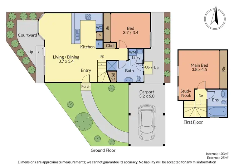 Floorplan of Homely townhouse listing, 7/77 Canterbury Road, Heathmont VIC 3135