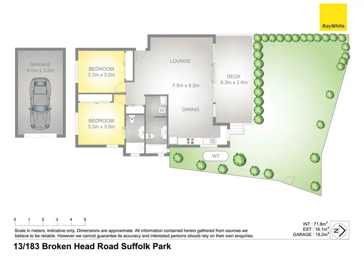 Floorplan of Homely apartment listing, 13/183-205 Broken Head Road, Suffolk Park NSW 2481
