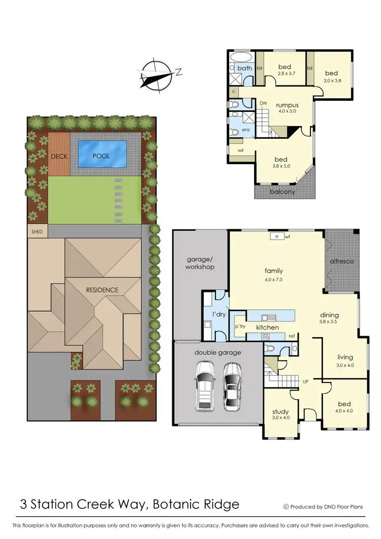 Floorplan of Homely house listing, 3 Station Creek Way, Botanic Ridge VIC 3977