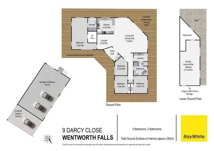 Floorplan of Homely house listing, 9 Darcy Close, Wentworth Falls NSW 2782