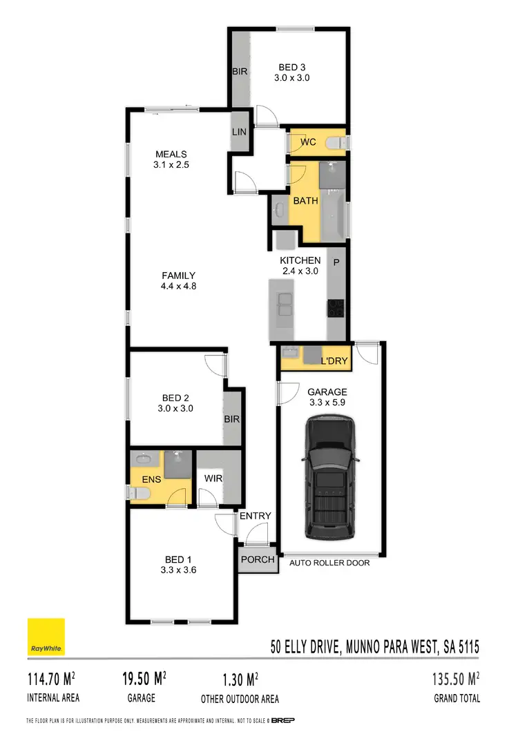 Floorplan of Homely house listing, 50 Elly Drive, Munno Para West SA 5115