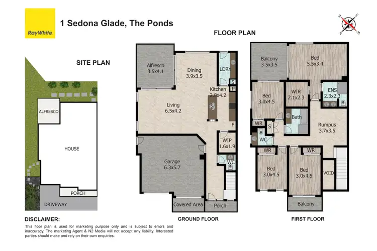 Floorplan of Homely house listing, 1 Sedona Glade, The Ponds NSW 2769