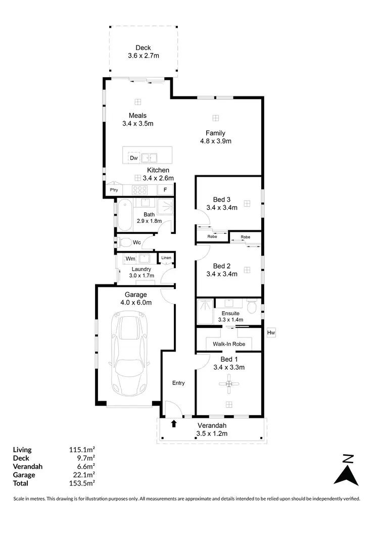 Floorplan of Homely house listing, 26B Darlington Street, Enfield SA 5085