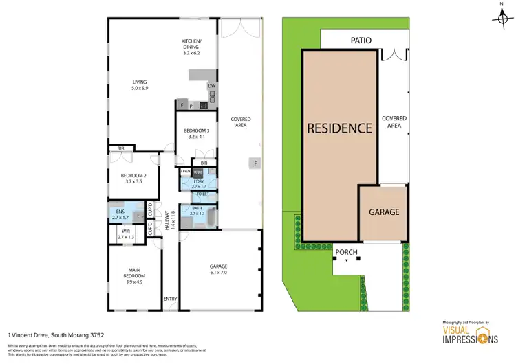 Floorplan of Homely house listing, 1 Vincent Drive, South Morang VIC 3752