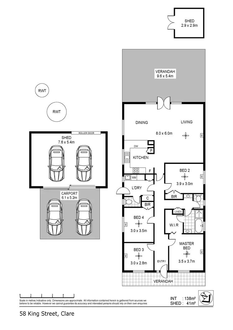 Floorplan of Homely house listing, 58 King Street, Clare SA 5453