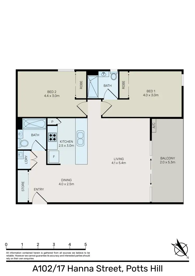 Floorplan of Homely unit listing, 102a/17 Hanna Street, Potts Hill NSW 2143