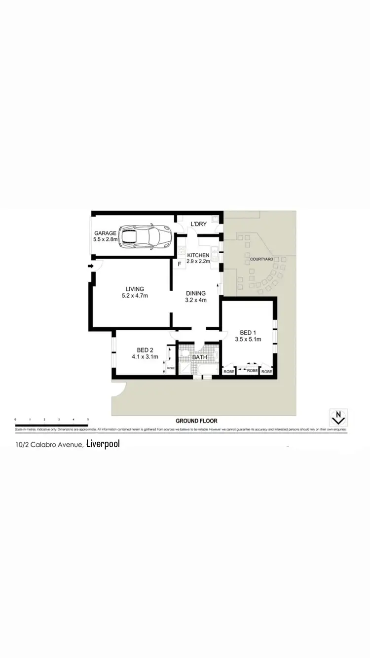 Floorplan of Homely townhouse listing, 10/2 Calabro Avenue, Liverpool NSW 2170