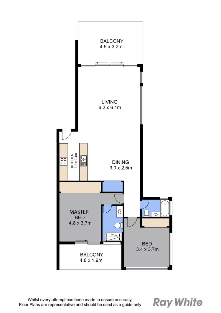Floorplan of Homely apartment listing, 10/5 Alexandra Street, Paddington QLD 4064