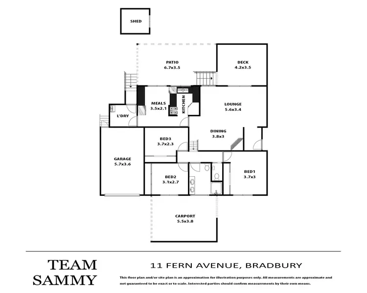 Floorplan of Homely house listing, 11 Fern Avenue, Bradbury NSW 2560