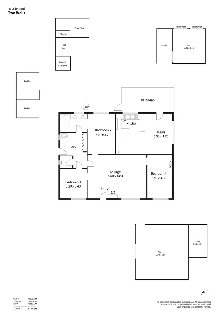 Floorplan of Homely house listing, 25 Bailey Road, Two Wells SA 5501