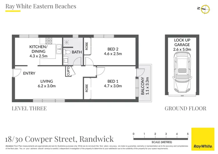 Floorplan of Homely apartment listing, 18/30 Cowper Street, Randwick NSW 2031