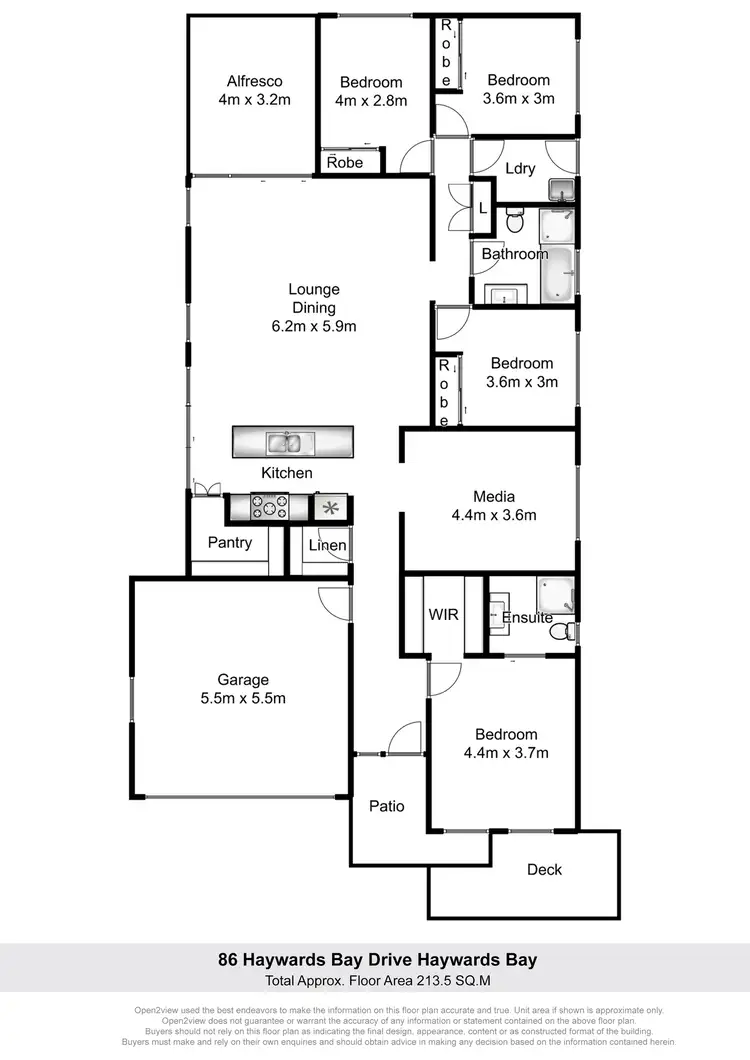 Floorplan of Homely house listing, 86 Haywards Bay Drive, Haywards Bay NSW 2530