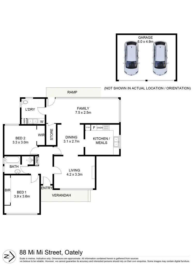 Floorplan of Homely house listing, 88 Mi Mi Street, Oatley NSW 2223