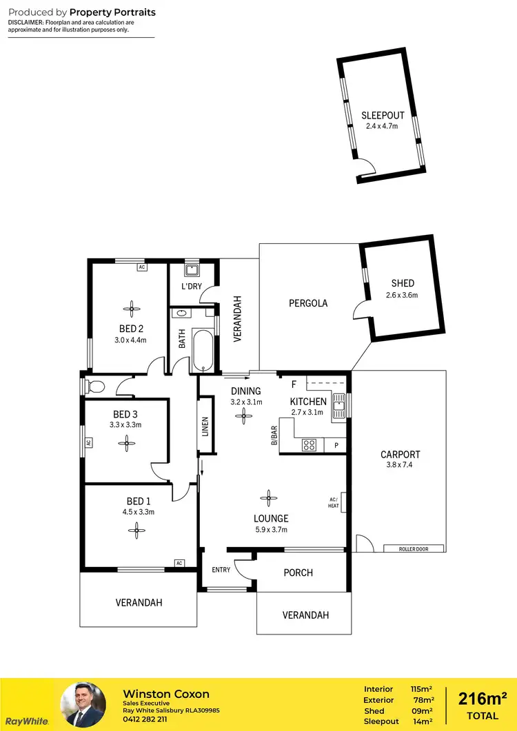 Floorplan of Homely house listing, 28 Joel Crescent, Elizabeth Vale SA 5112