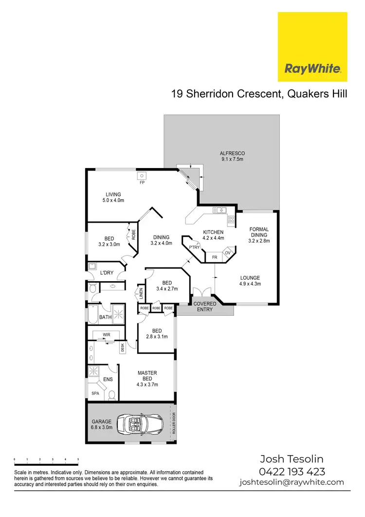 Floorplan of Homely house listing, 19 Sherridon Crescent, Quakers Hill NSW 2763
