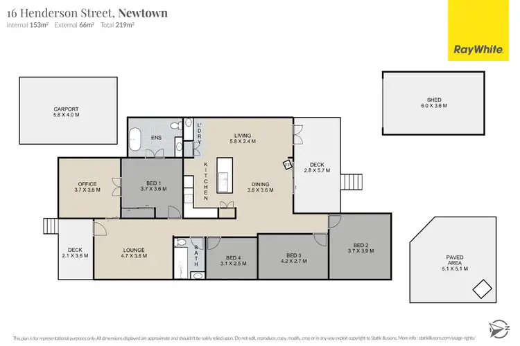 Floorplan of Homely house listing, 16 Henderson Street, Newtown QLD 4350