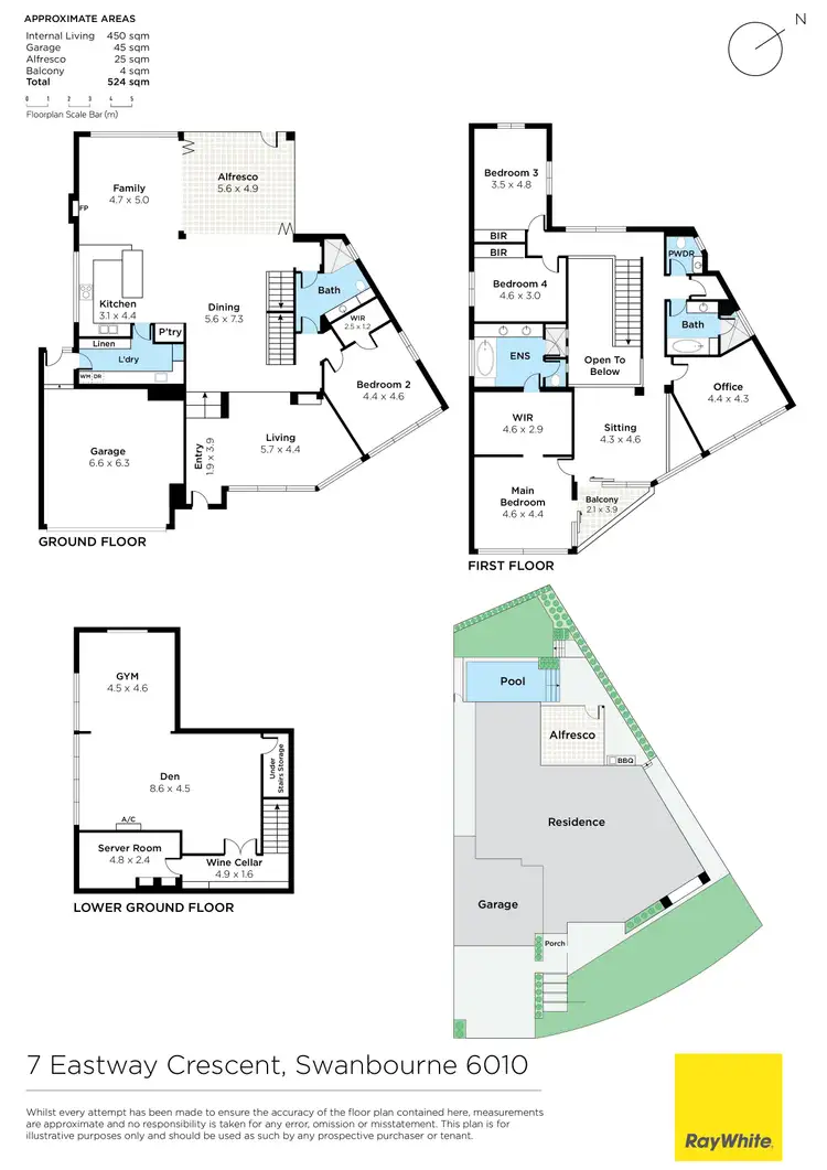 Floorplan of Homely house listing, 7 Eastway Crescent, Swanbourne WA 6010