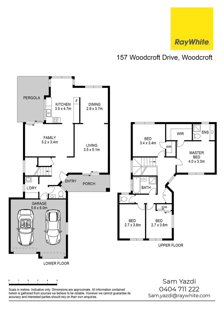 Floorplan of Homely house listing, 157 Woodcroft Drive, Woodcroft NSW 2767