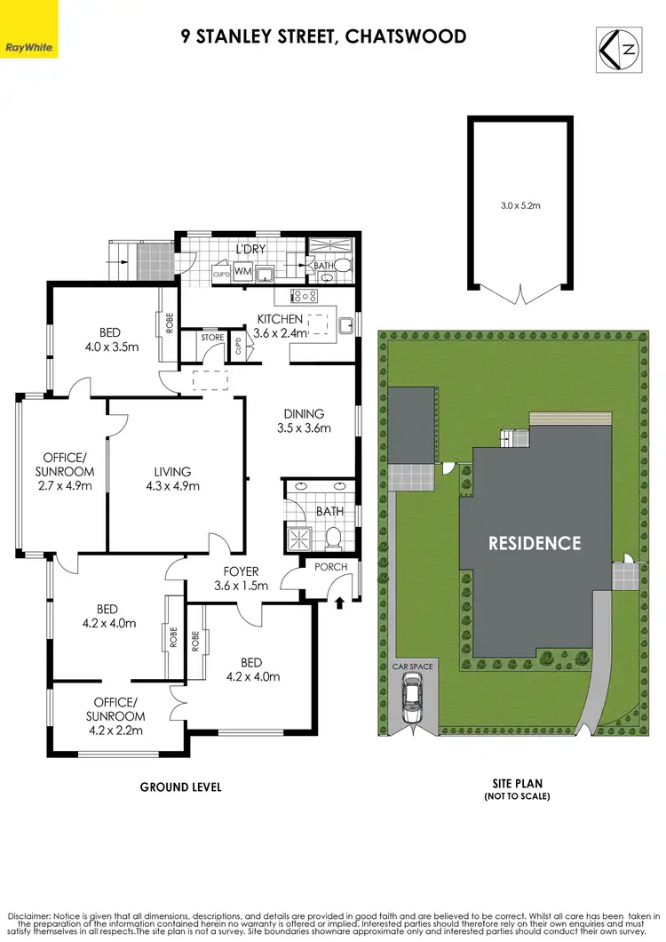Floorplan of Homely house listing, 9 Stanley Street, Chatswood NSW 2067