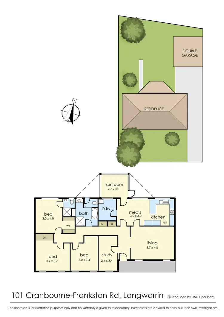 Floorplan of Homely house listing, 101 Cranbourne-Frankston Road, Langwarrin VIC 3910