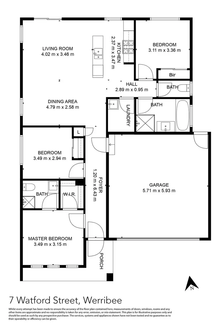 Floorplan of Homely house listing, 7 Watford Street, Werribee VIC 3030