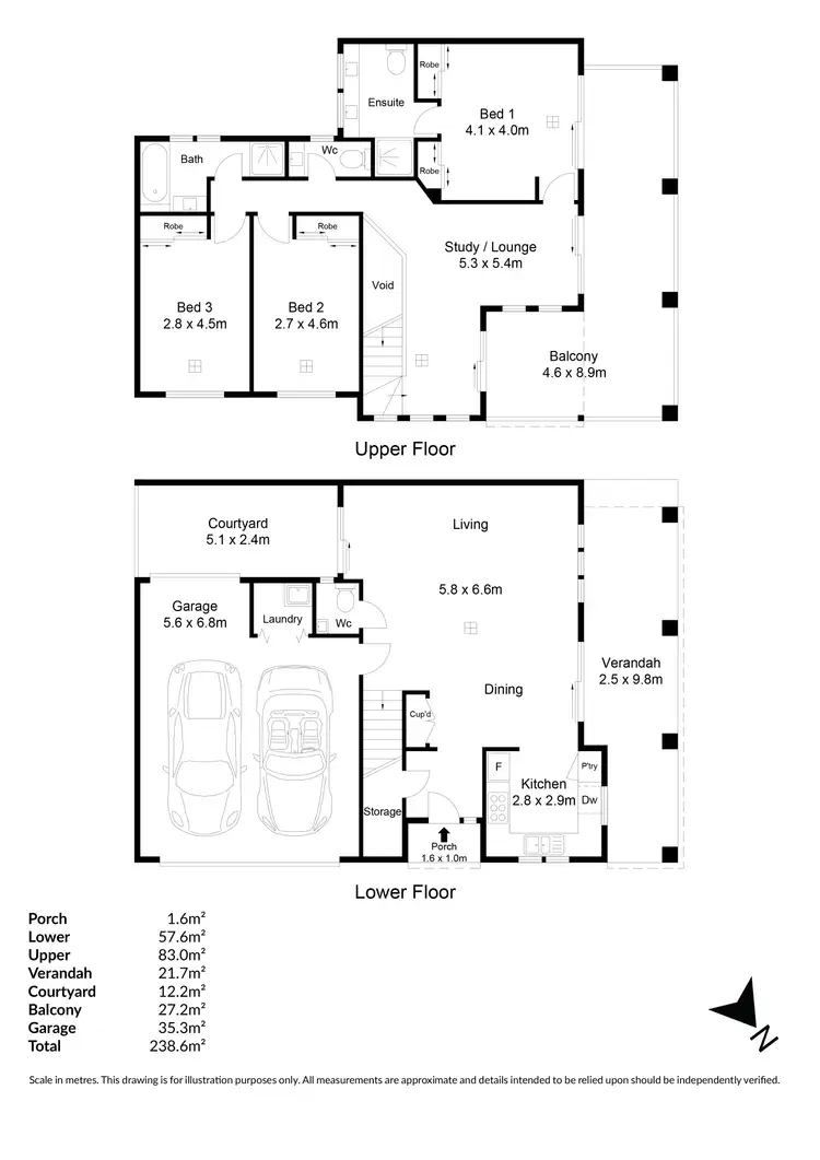Floorplan of Homely townhouse listing, 25 Light Terrace, Lightsview SA 5085