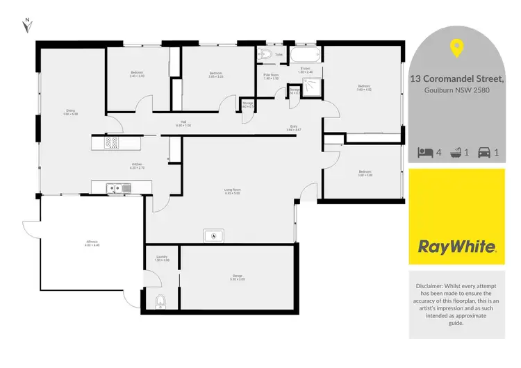 Floorplan of Homely house listing, 13 Coromandel Street, Goulburn NSW 2580
