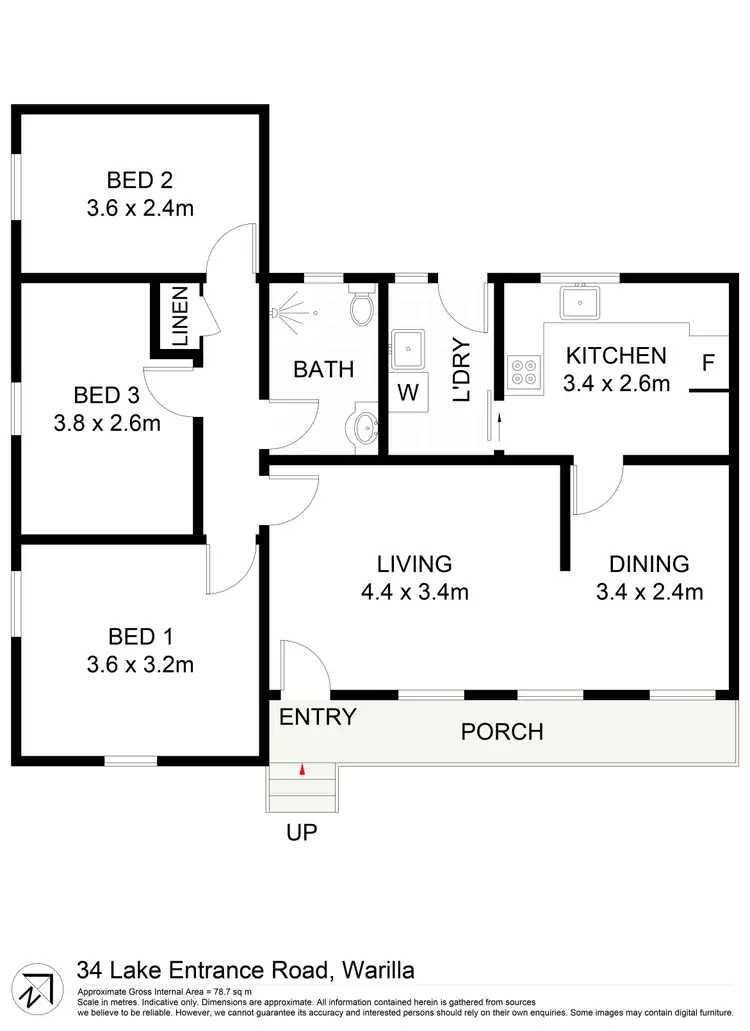 Floorplan of Homely house listing, 34 Lake Entrance Road, Warilla NSW 2528